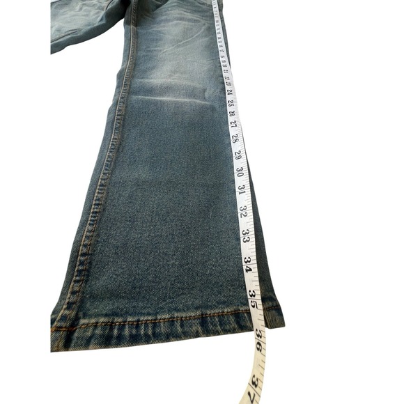 Architect Jean Company 28x30 Blue Stretch Denim Slim Fit Five Pocket Tapered Leg - Picture 9 of 11